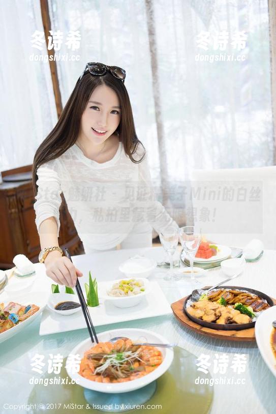MiStar魅妍社 - 见证糯美子Mini的白丝魔力，私拍里藏着无限想象！