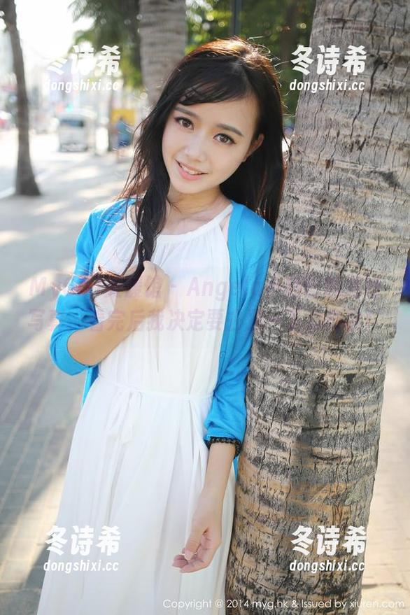 MyGirl美媛馆 - Angela小热巴的清纯写真，看完后我决定要去顶一下心形脸！