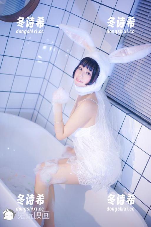 注意！兔玩映画更新了白色死库水套图，仿佛穿越到了一个清新的梦里！