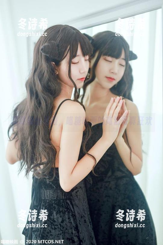 精致黑丝礼服，喵糖映画的高清写真狂欢