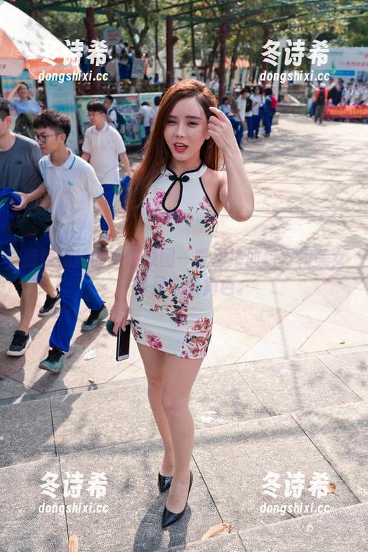 魔镜街拍的高清原图—凯恩搭讪包臀裙美女，真是个狠角色。